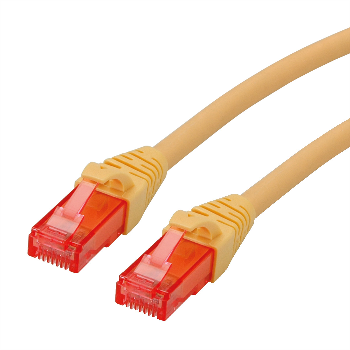 Roline, 1.5 m Cat6 Ethernet Cable, Yellow, UTP 4 Unscreened Low Smoke Zero Halogen Sheath