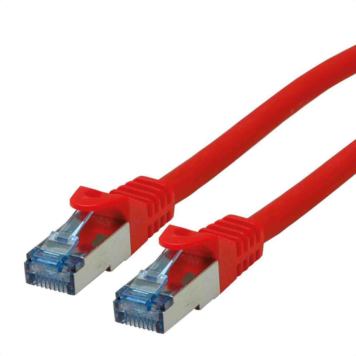 Roline, 20 m Cat6a Ethernet Cable, Red, Shielded 8 Screened Low Smoke Zero Halogen Sheath