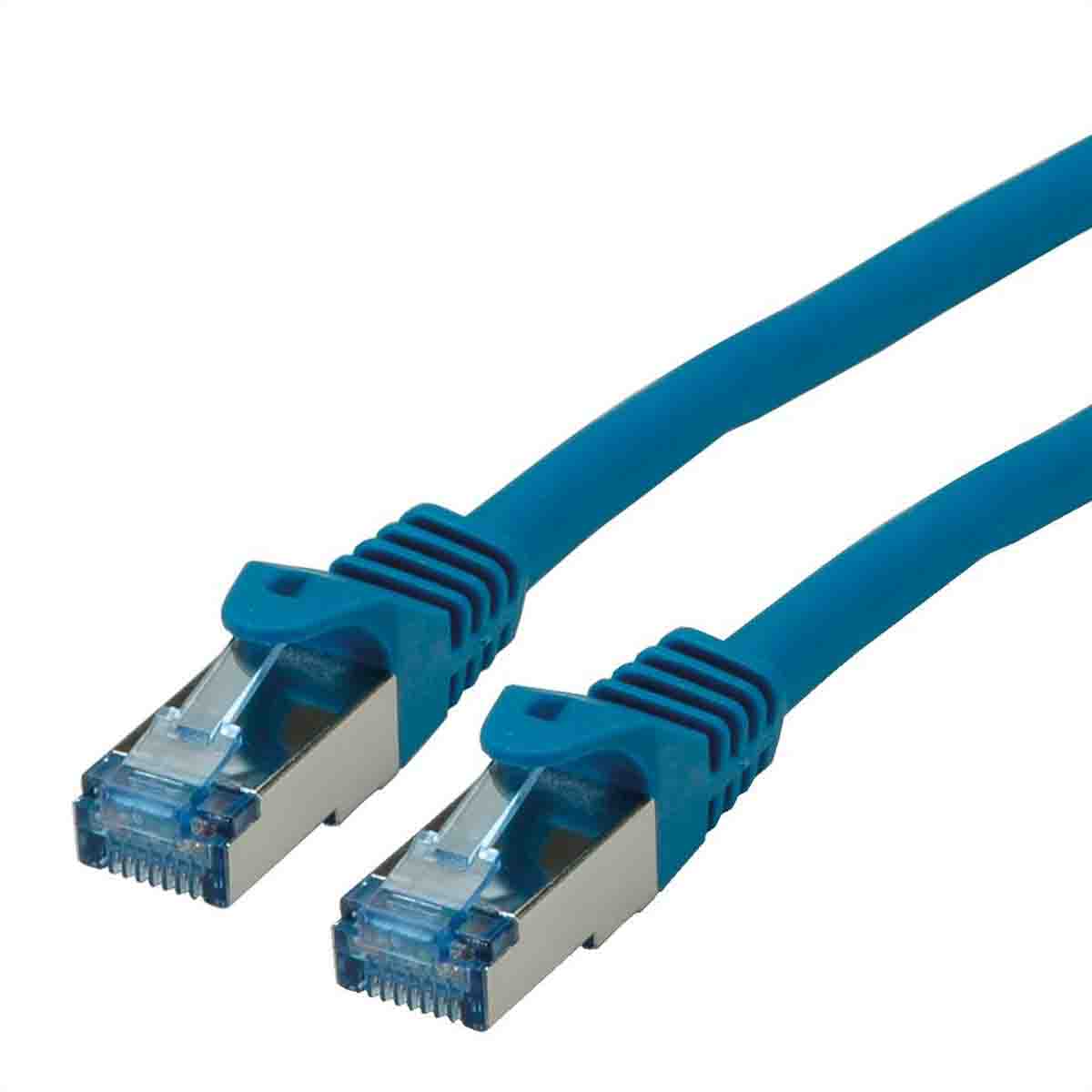 Roline, 20 m Cat6a Ethernet Cable, Blue, Shielded 8 Screened Low Smoke Zero Halogen Sheath