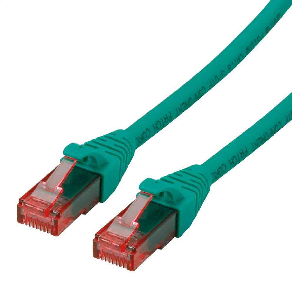 Roline, 300 mm Cat6 Ethernet Cable, Green, Unshielded 8 Unscreened Low Smoke Zero Halogen Sheath