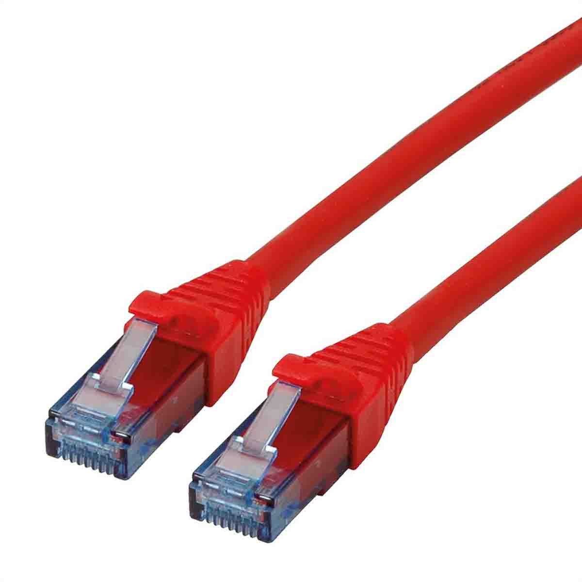 Roline, 300 mm Cat6a Ethernet Cable, Red, Unshielded 8 Unscreened Low Smoke Zero Halogen Sheath