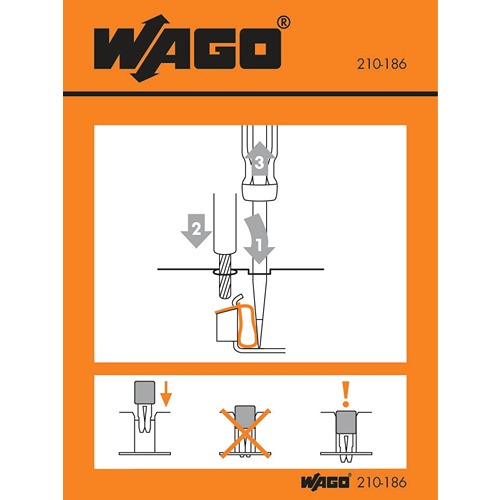 WAGO Pre-Printed Label