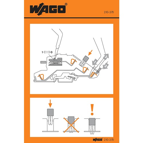 WAGO Pre-Printed Label. Quantity: 1000 Per Pack