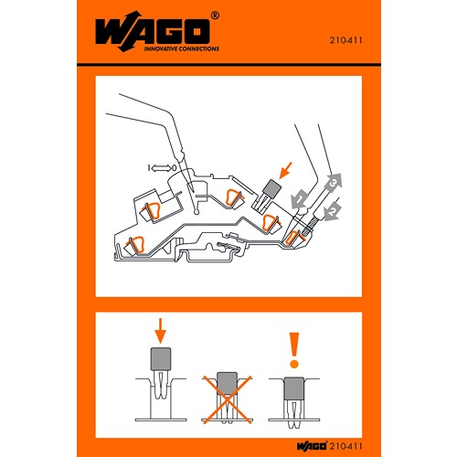 WAGO Pre-Printed Label. Quantity: 1000 Per Pack