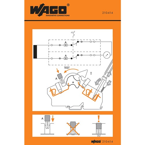 WAGO Pre-Printed Label. Quantity: 1000 Per Pack