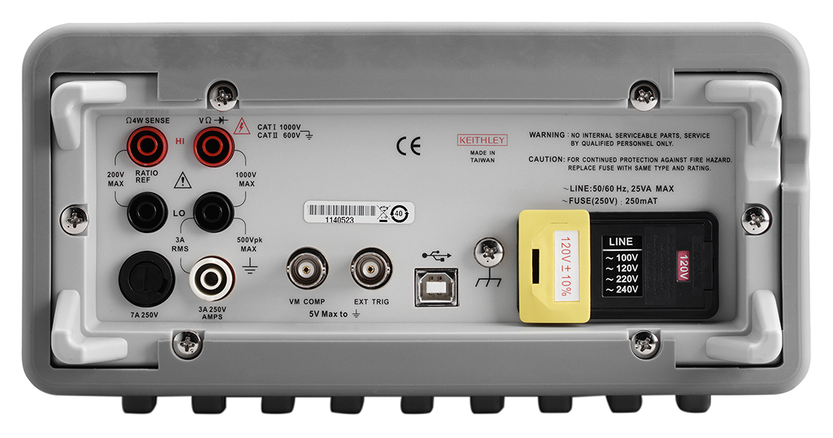 2100230-240 Keithley 2100/230-240 2100 Bench Digital Multimeter, 3 A ac, 3 A dc, 750 V ac - UKAS Calibrated