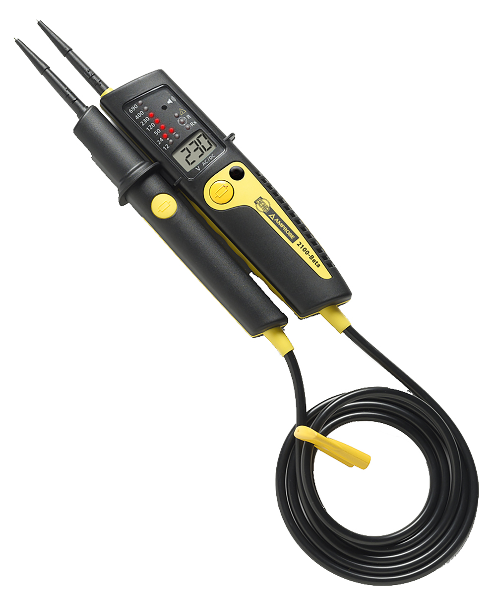 2100-beta Beha-Amprobe 2100-BETA, LED Voltage Tester, 690V ac/dc Continuity Check, Battery Powered CAT III, CAT IV RSCAL,