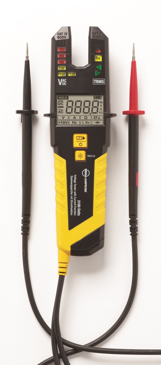 Beha-Amprobe 2100-DELTA, LCD Voltage Indicator, 1500 V dc, 1000V ac Continuity Check, Mains Powered, 2100-DELTA