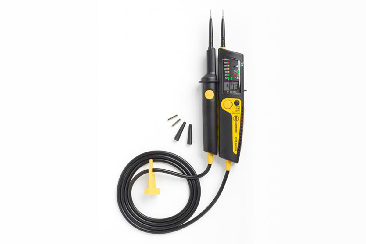 Beha-Amprobe 2100, LED Voltage Tester, 1200 V dc, 1000V ac Continuity Check, Battery Powered CAT IV, CAT III UKAS,
