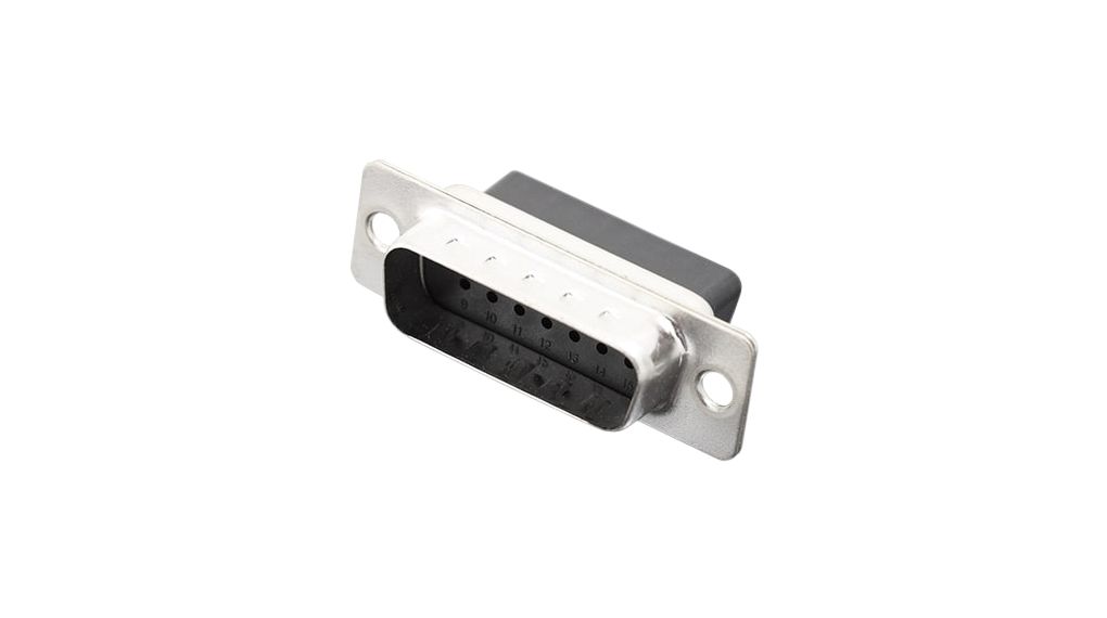 Encitech Connectors, 2101 Series, Male Crimp D-Sub Connector Contact, Gold over Nickel