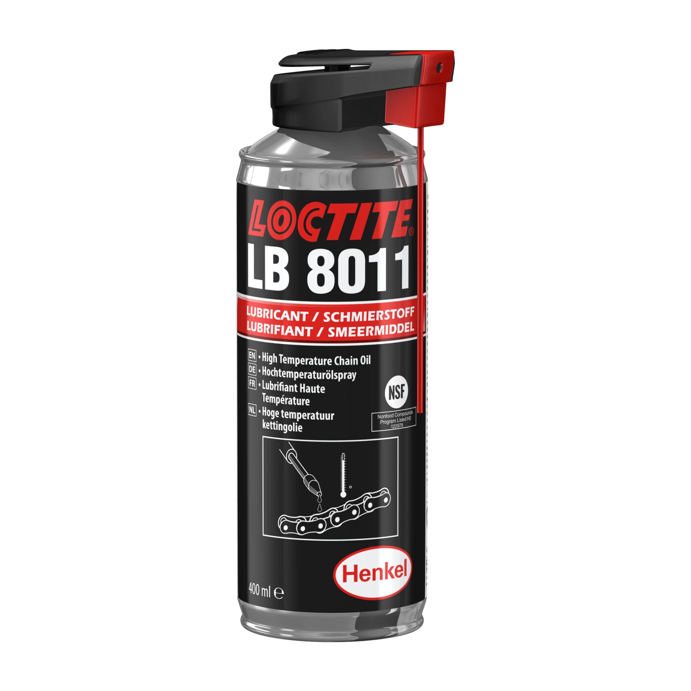 Loctite Loctite LB 8011 Lubricant Synthetic Oil 400 ml Aerosol Food Safe