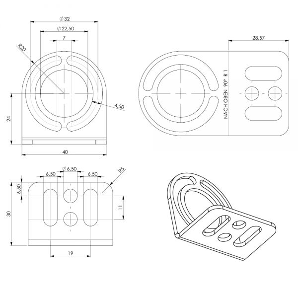 210200-14 LED2WORK Lighting Mounting Bracket