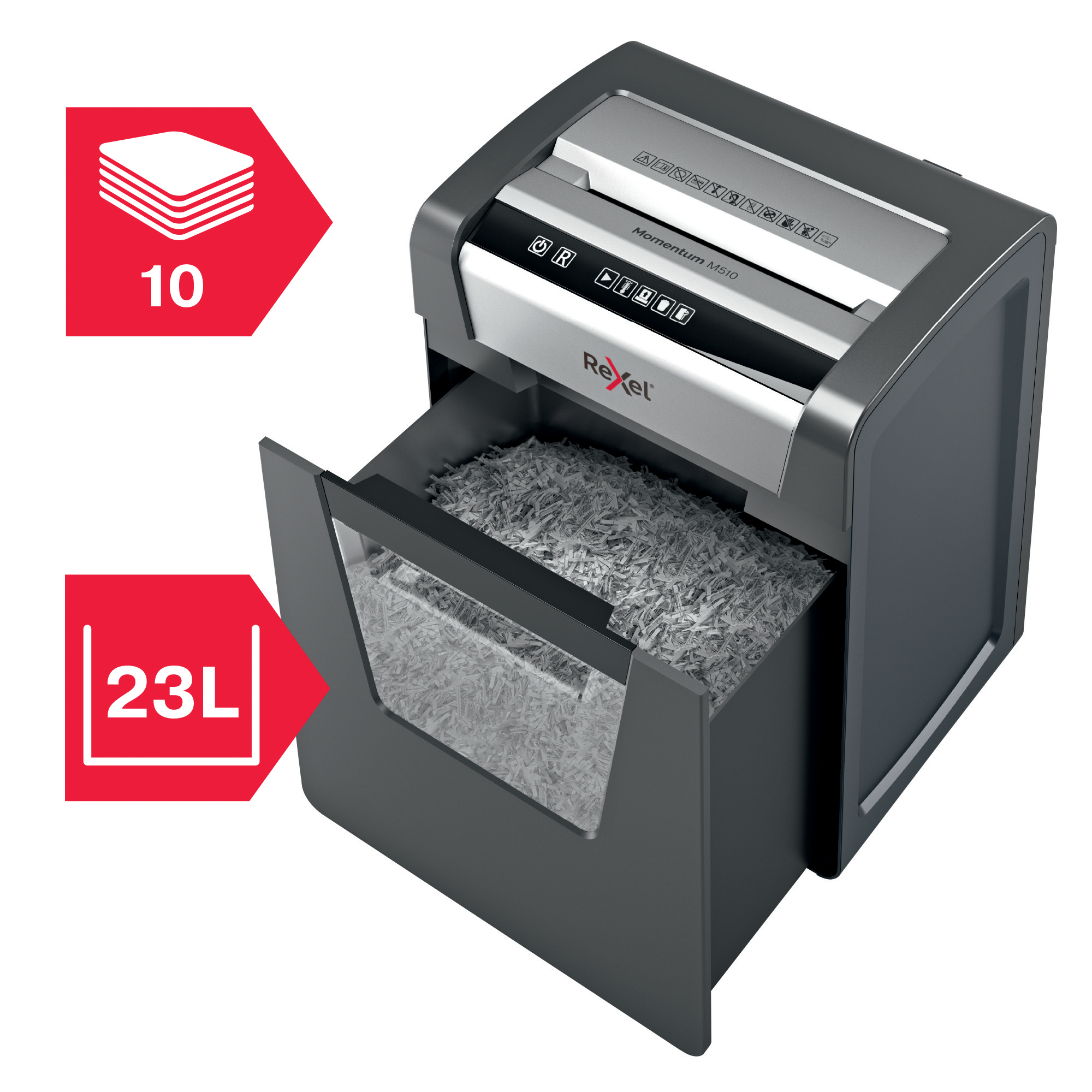 2104575eu Rexel 23 L Micro Paper Shredder