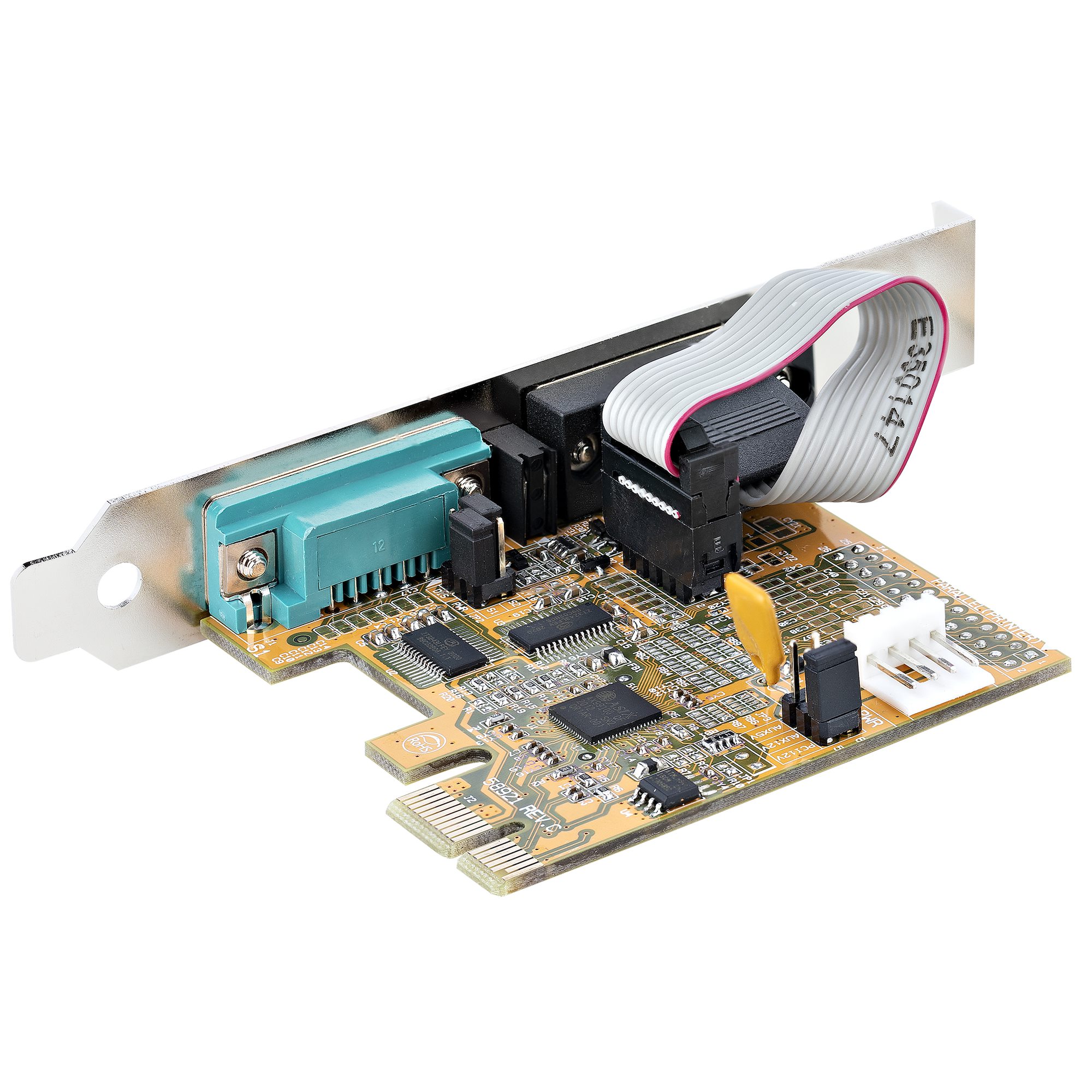 21050-pc-serial-card StarTech.com 2 Port PCI Express 2 DB9, D Sub Male RS232 Serial Card