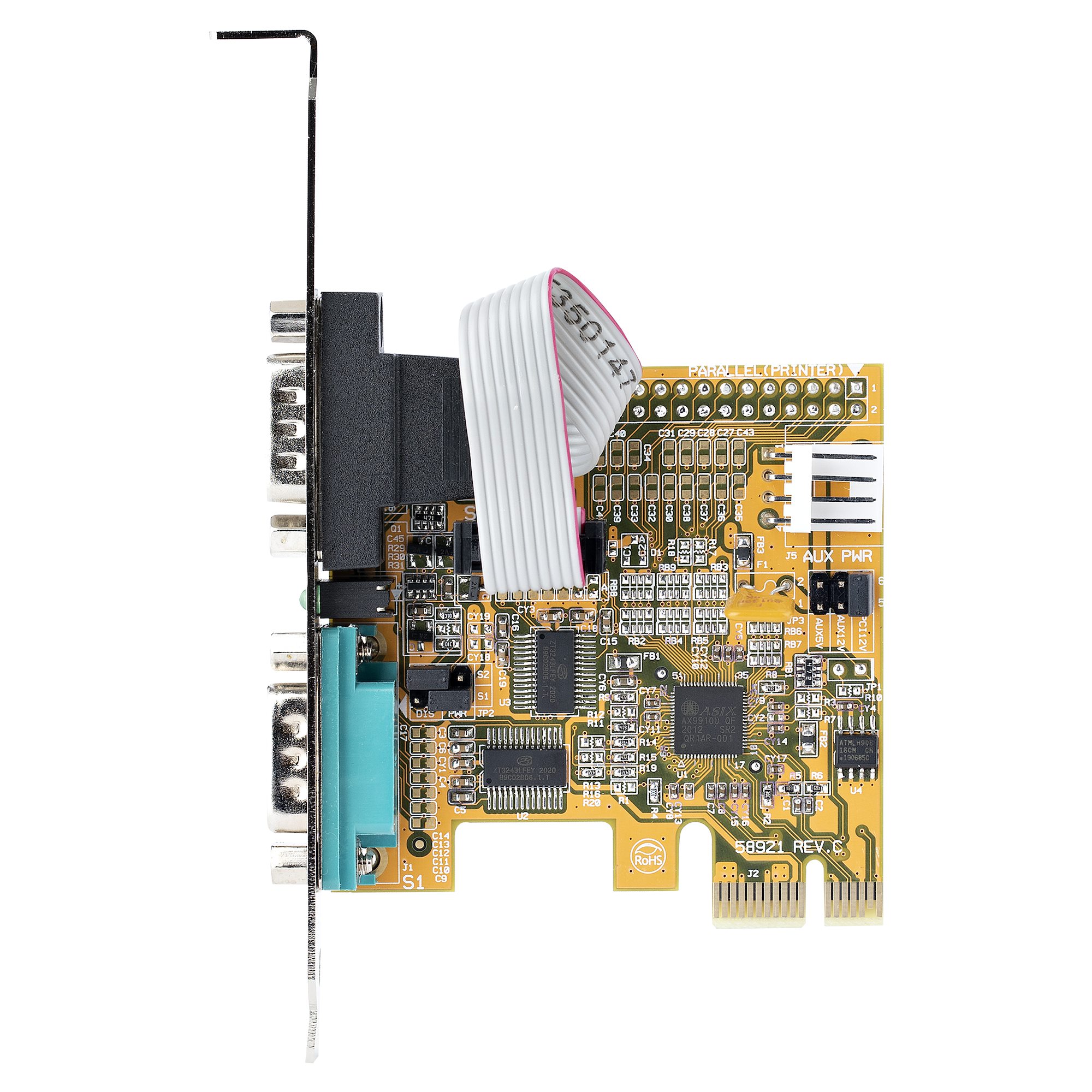 21050-pc-serial-card StarTech.com 2 Port PCI Express 2 DB9, D Sub Male RS232 Serial Card