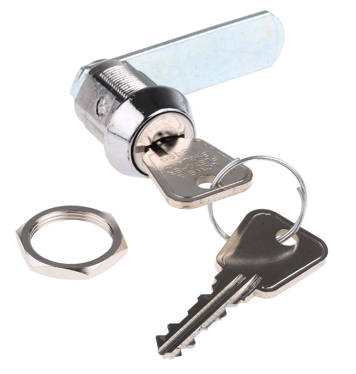 Euro-Locks a Lowe & Fletcher group Company Camlock, 20 mm Panel-to-Tongue 19.1 x 16.6 mm, Key Unlock