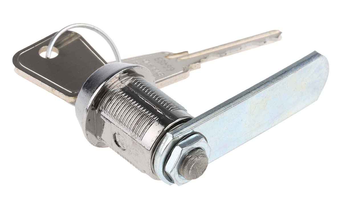 2105512 Euro-Locks a Lowe & Fletcher group Company Camlock, 20 mm Panel-to-Tongue 19.1 x 16.6 mm, Key Unlock
