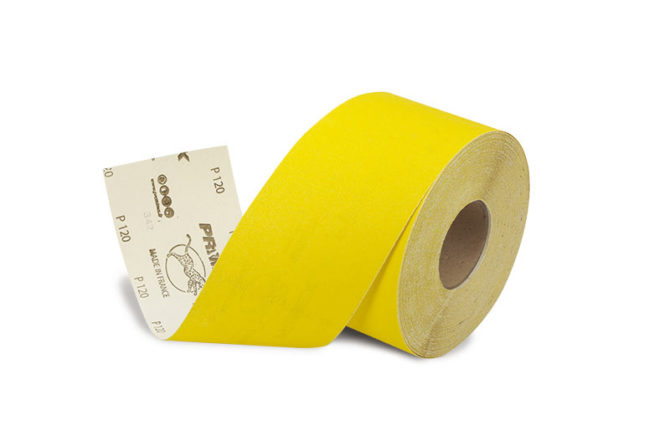 PREMINES PU416 P100 Grit Sandpaper Roll, 25m x 120mm