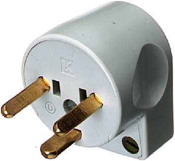 LK Denmark Mains Plug Grey, 10A, Cable, 250V, Clamp