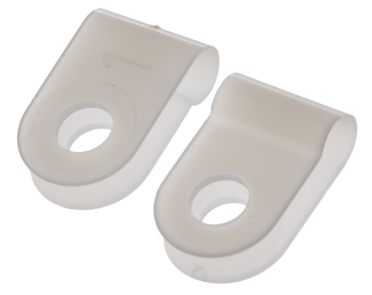 HellermannTyton 3.2 mm ID Natural, Polyamide P-Clip