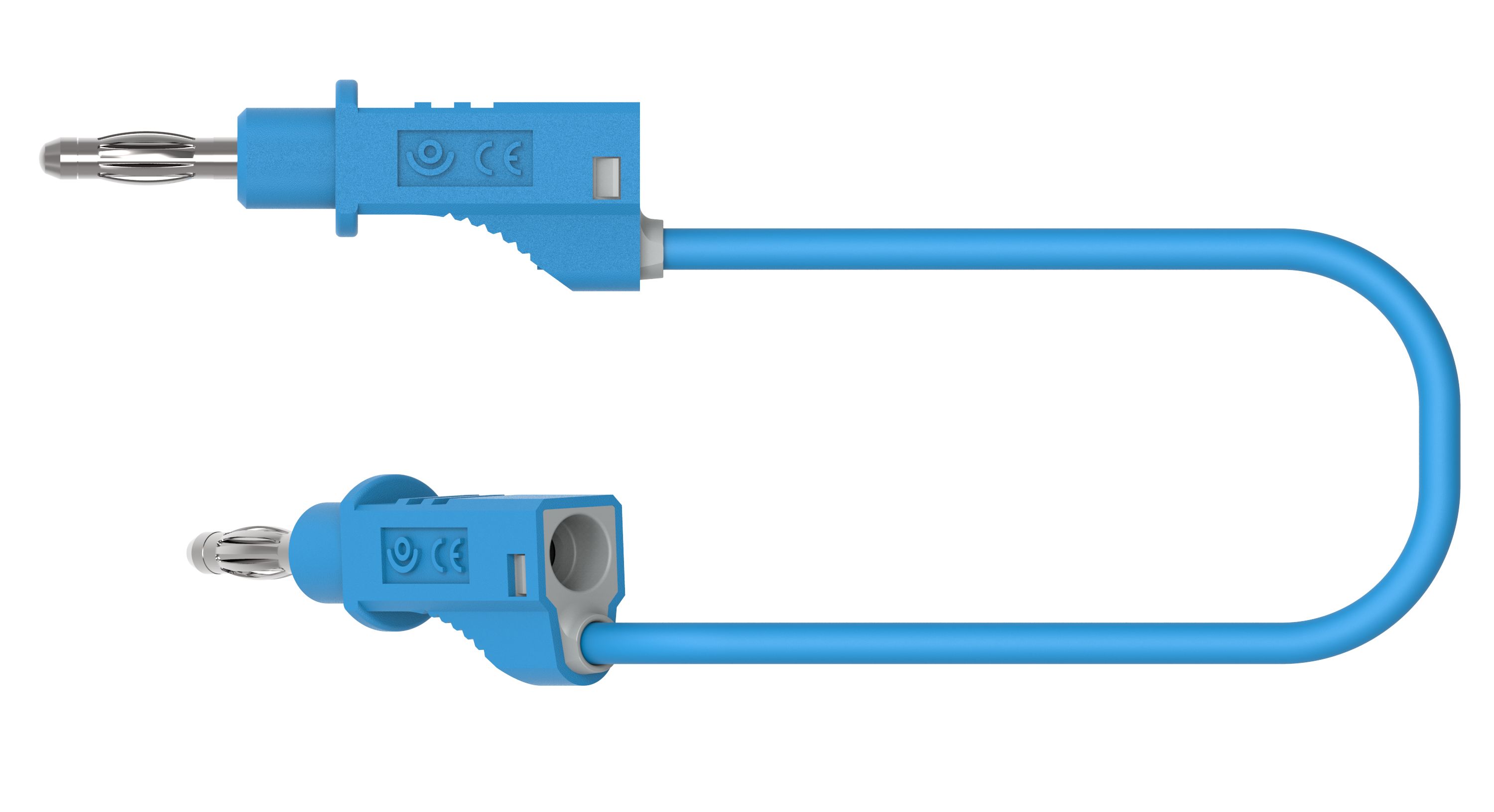 Electro PJP Plug 12A, 30V ac/dc, 60 V ac/dc, Blue, 50 mm Lead Length