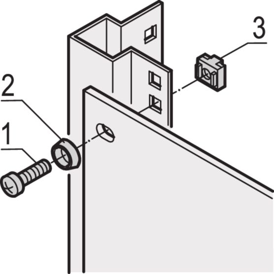 21100-003 nVent SCHROFF Steel M6 Cage Nut