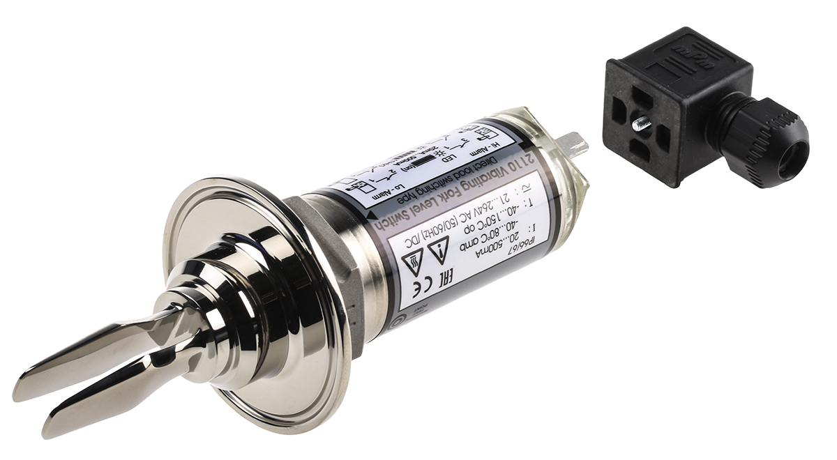 Rosemount 2110 Series Fork Level Switch Vibrating Level Switch, Side, Top Mount, Housing Stainless Steel