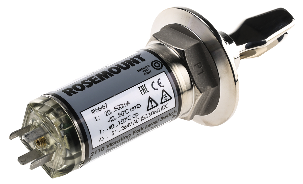 211002r2na Rosemount 2110 Series Fork Level Switch Vibrating Level Switch, Side, Top Mount, Housing Stainless Steel