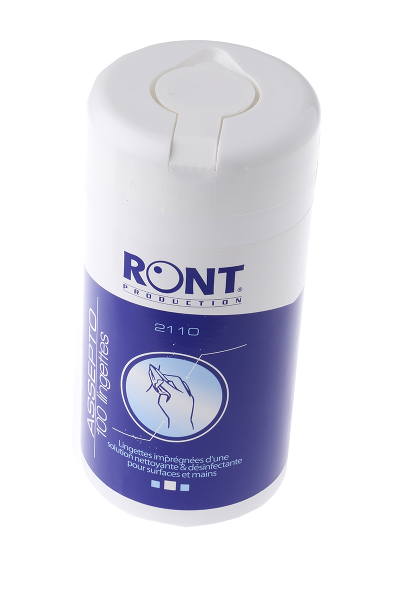 Ront Production Wet Anti-Bacterial, Dispenser Box of 100 Per Pack