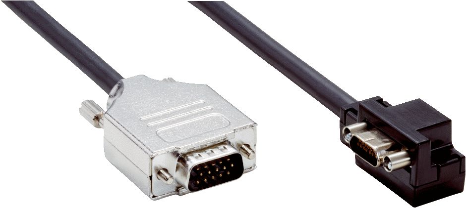 SICK Male D-Sub to Male D-Sub Cable, 500 mm, 21115 Series