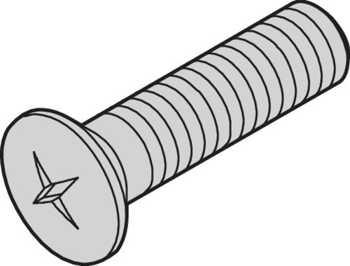 nVent SCHROFF 21101 Series Screw for Use with Cabinet, M5 Thread, 100 Per Pack Piece(s)