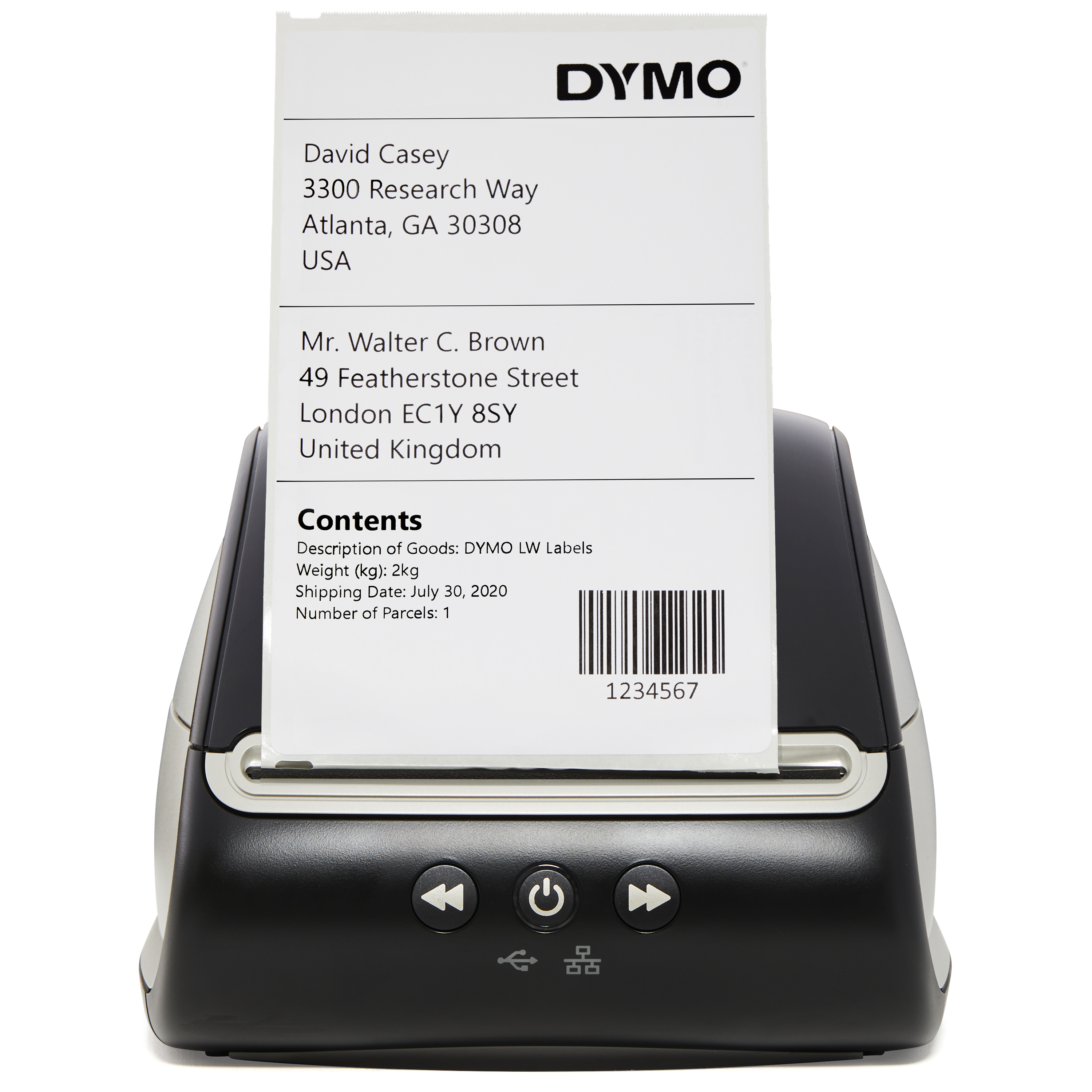 2112724 Dymo Handheld Label Printer, 106 mm Max Label Width, Type G