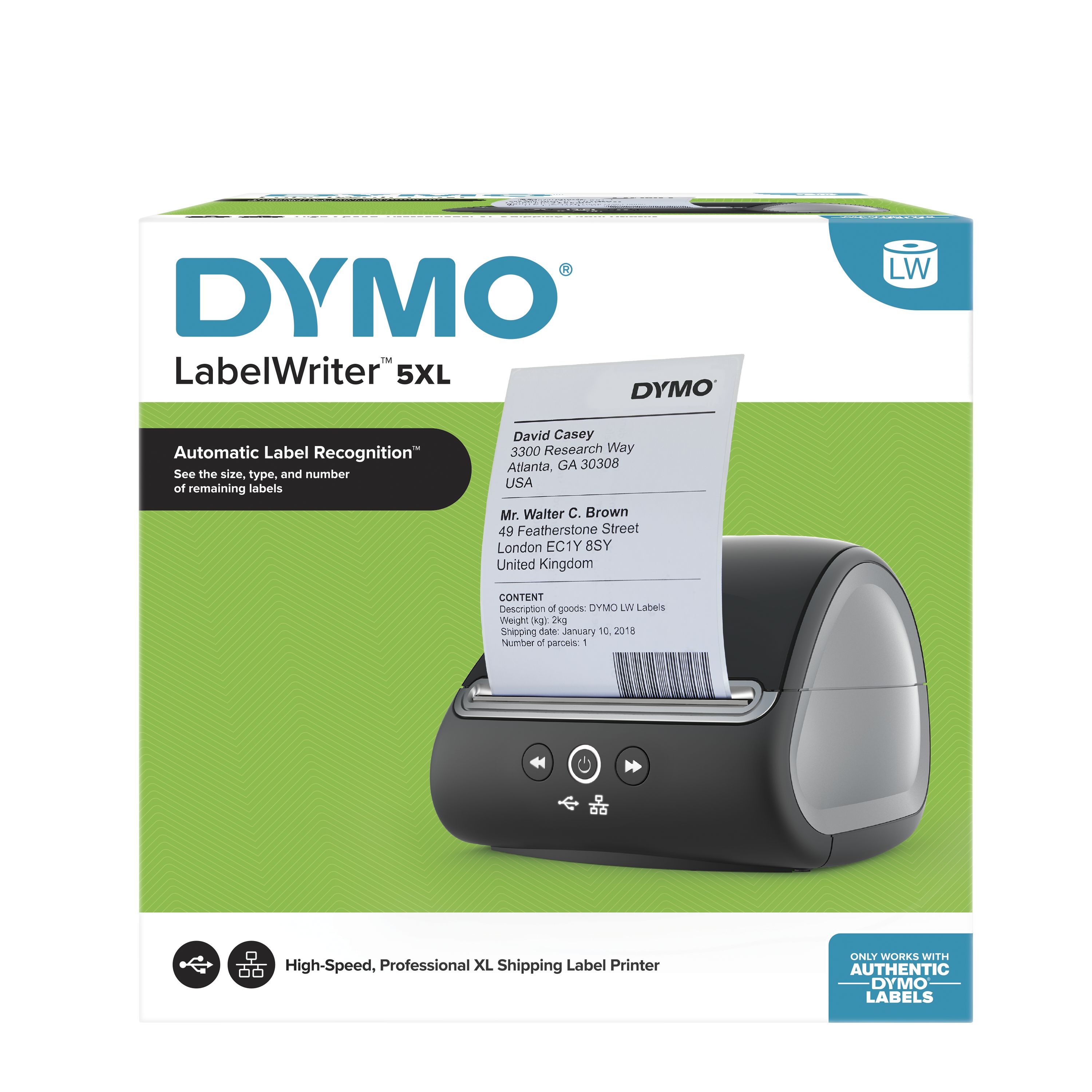 2112724 Dymo Handheld Label Printer, 106 mm Max Label Width, Type G