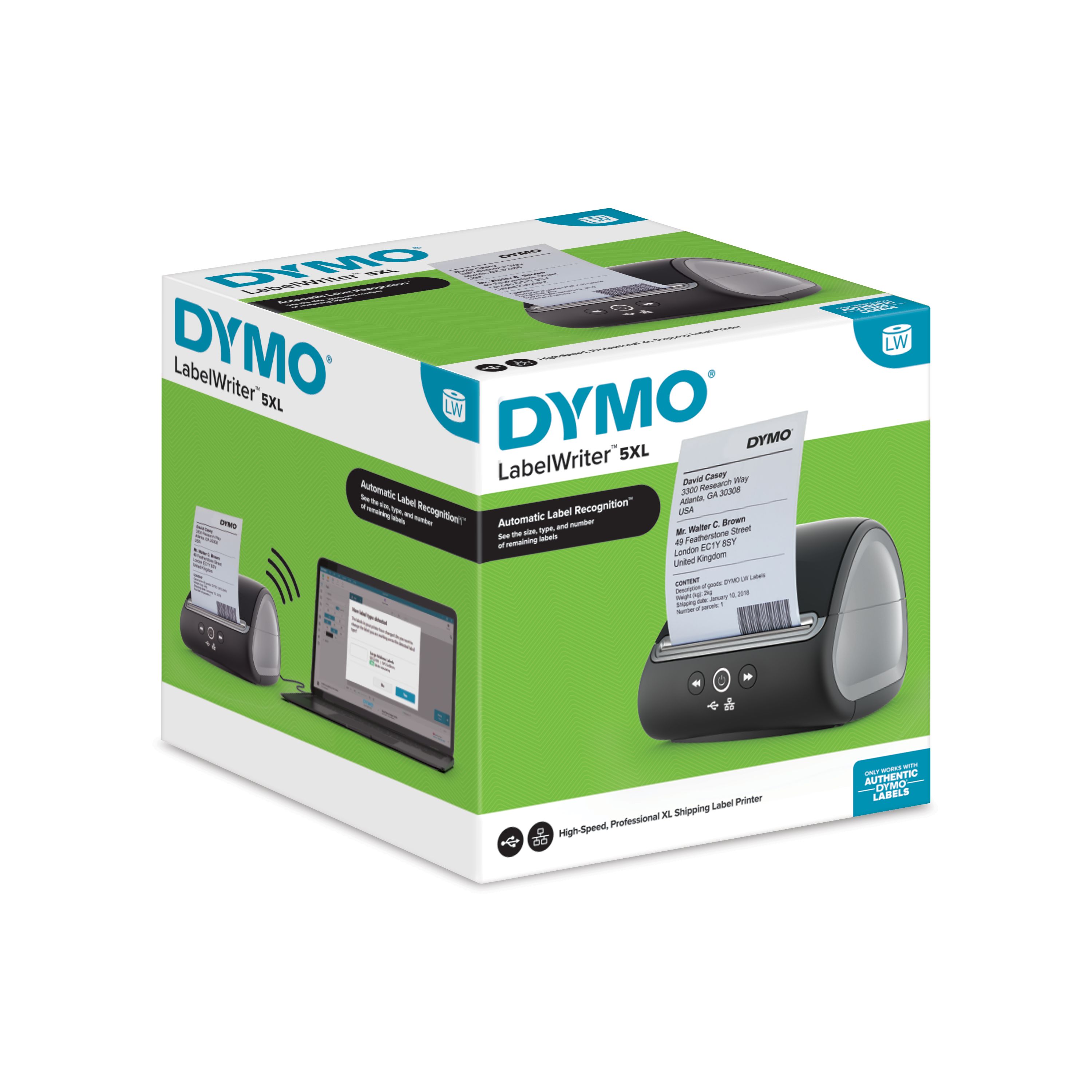 2112725 Dymo DYMO LABEL WRITER 5XL Handheld Label Printer, 106 mm Max Label Width, EU