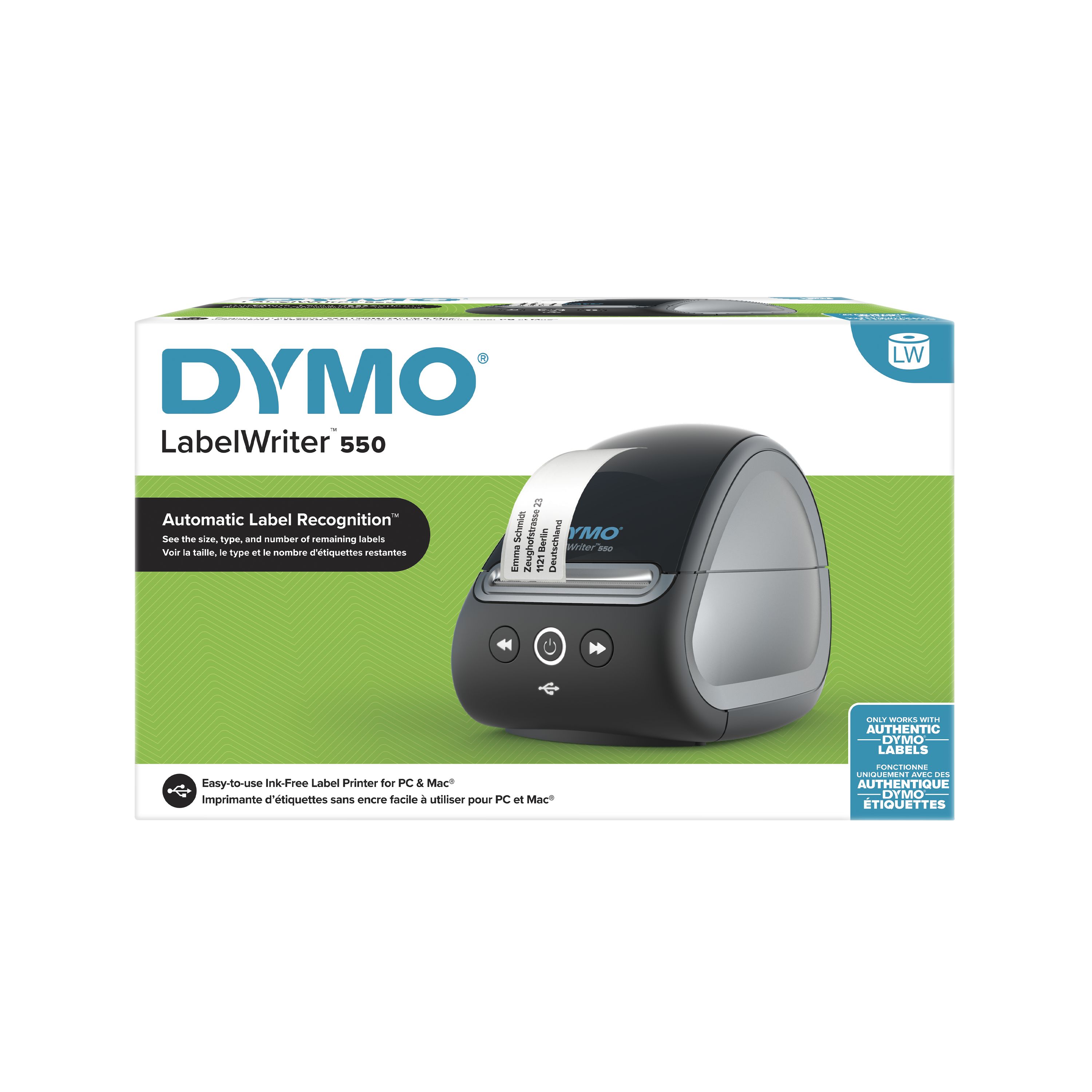 2112726 Dymo Handheld Label Printer, 58 mm Max Label Width, Type G