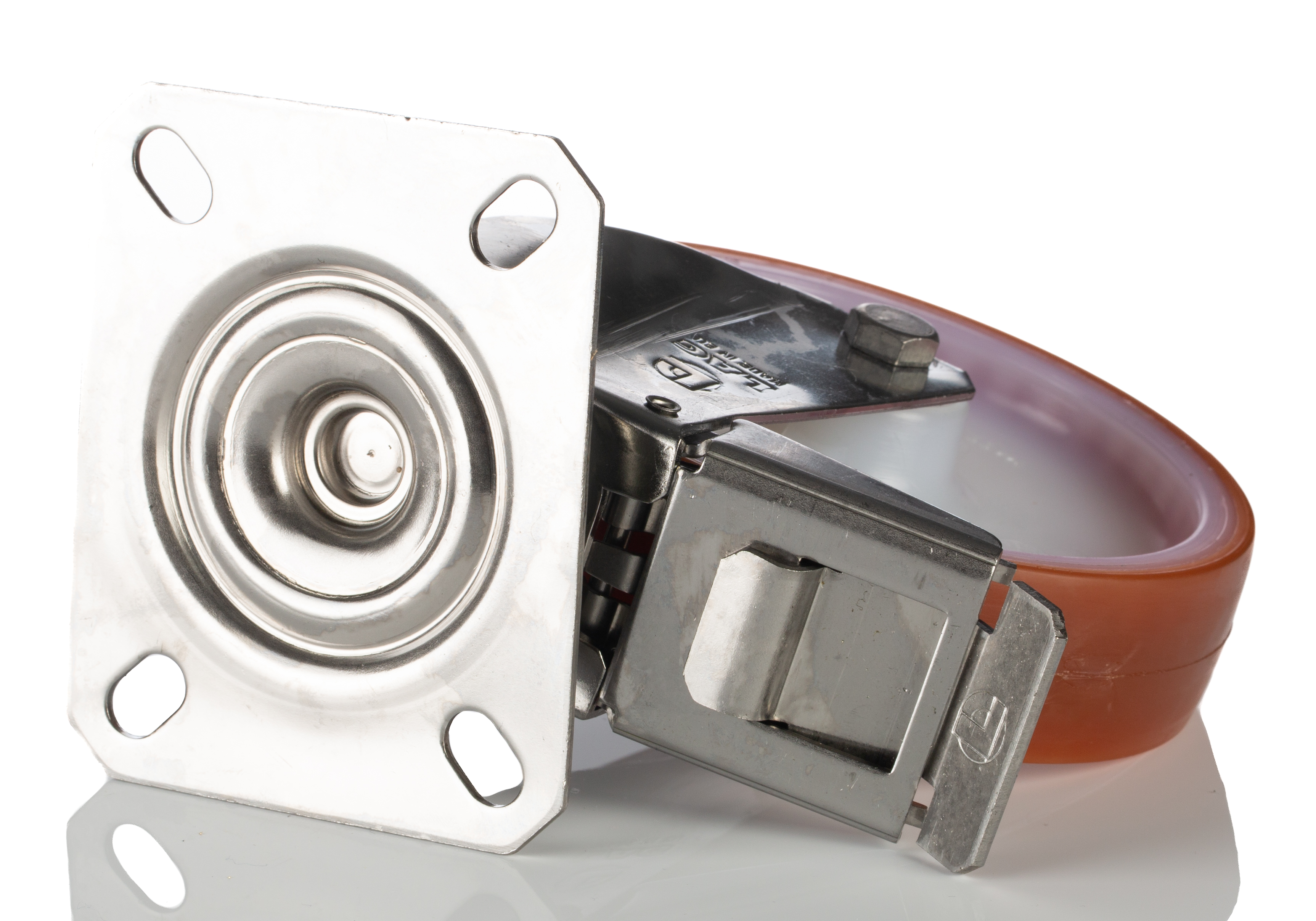 21131-fr LAG Braked Swivel Castor, 150 kg Capacity, 125 mm Wheel