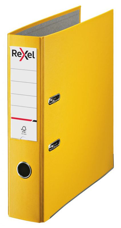 Rexel Yellow A4 Lever Arch Ring Binder File