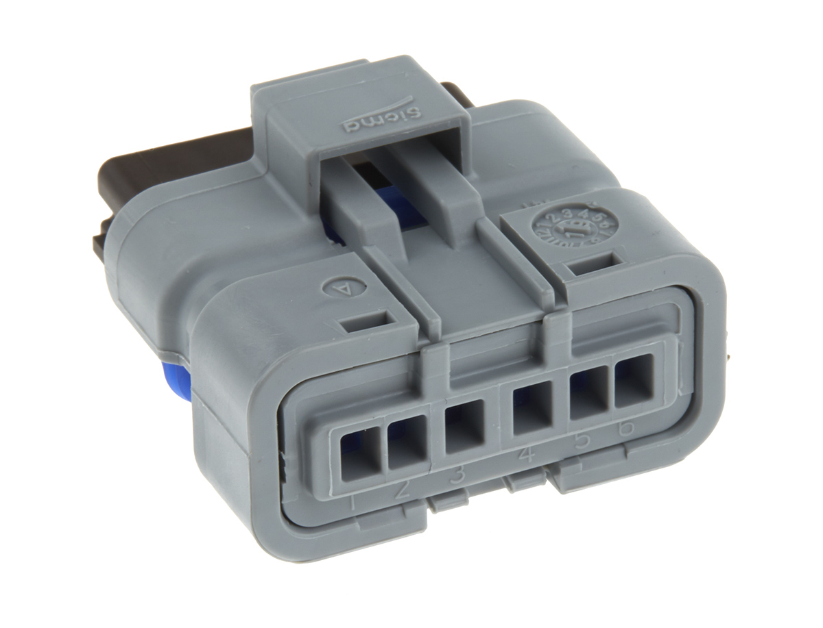 Delphi, Sicma Automotive Connector Female Brown Cable 6 Way Crimp Termination 211PC062S1149