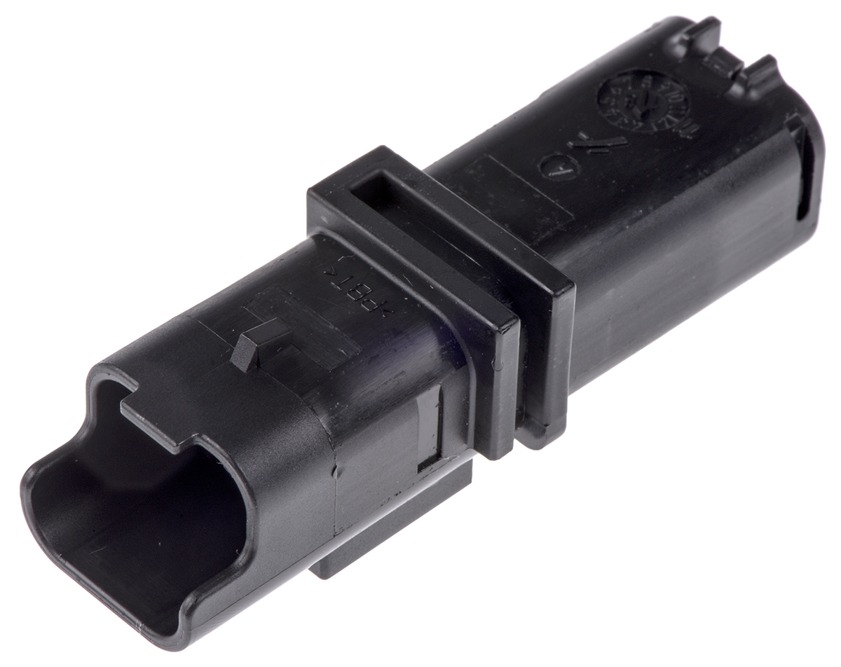 Delphi, 211PL Male Connector Housing,  3.33 mm Pitch,  2 Way,  1 Row Straight