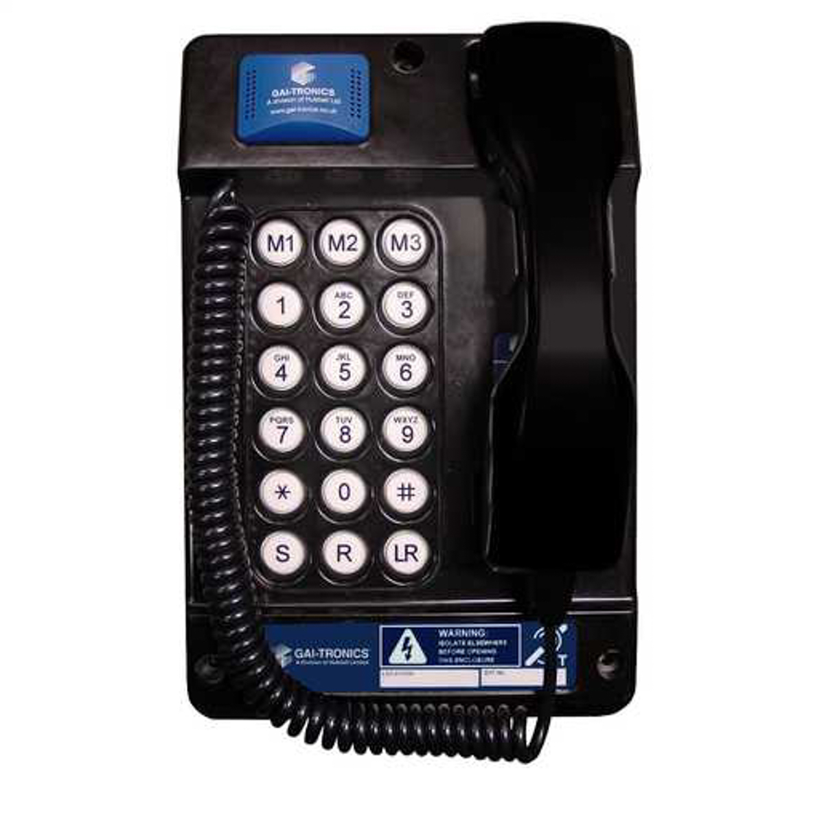 Gai-Tronics Auteldac 5 Corded Black Telephone