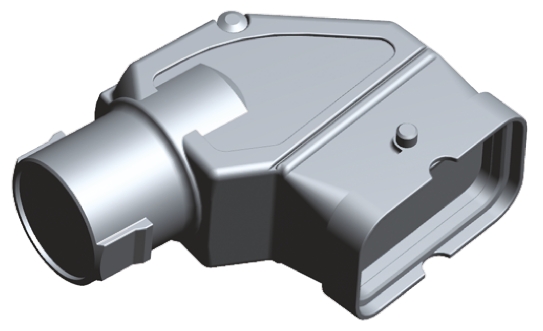 TE Connectivity Black MotorMan IP65 for use with Hybrid Connector Hood Kits