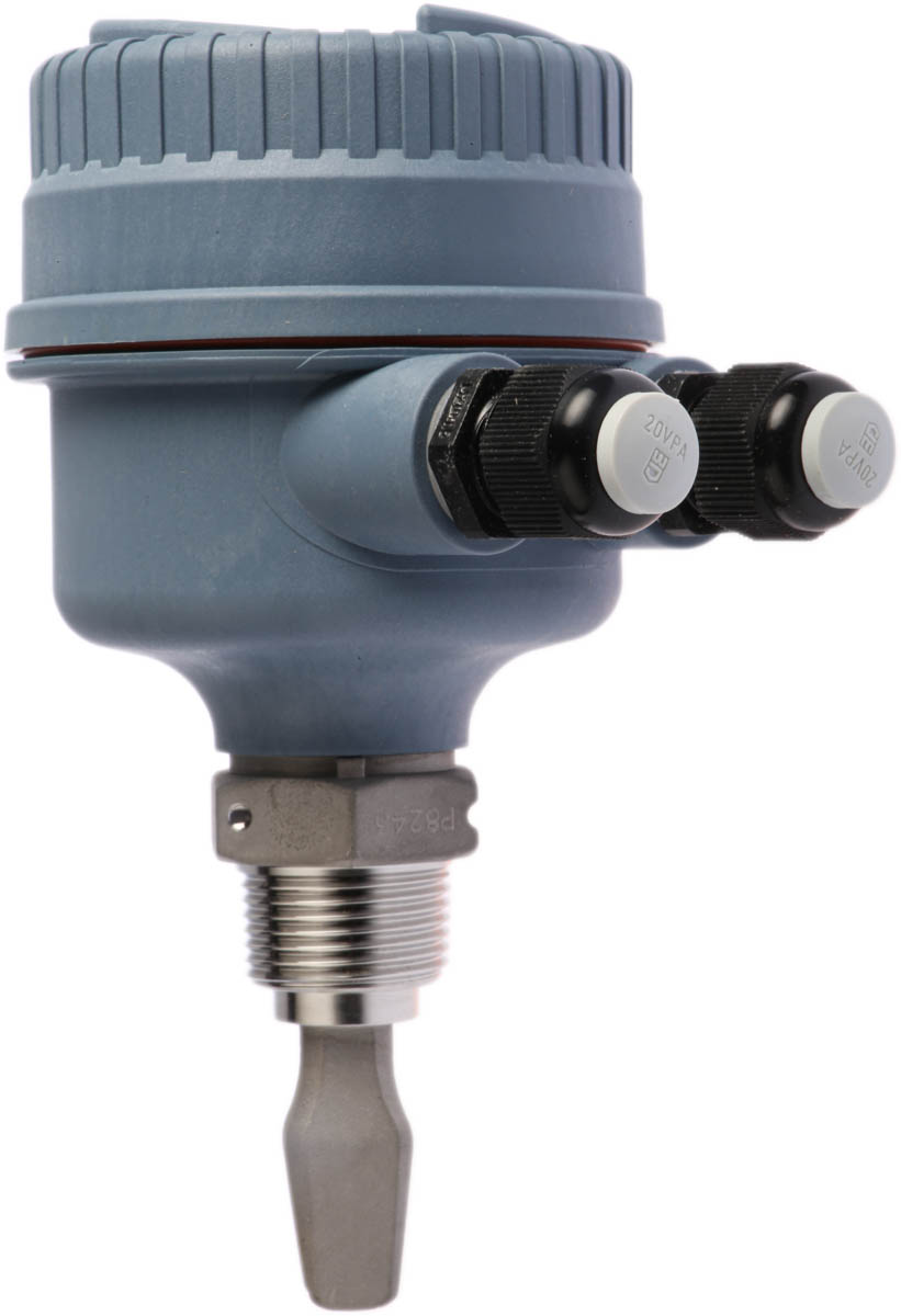 Rosemount 2120 Series Fork Level Switch Vibrating Level Switch, Side, Top Mount, Non-Asbestos Sheet, Housing Glass