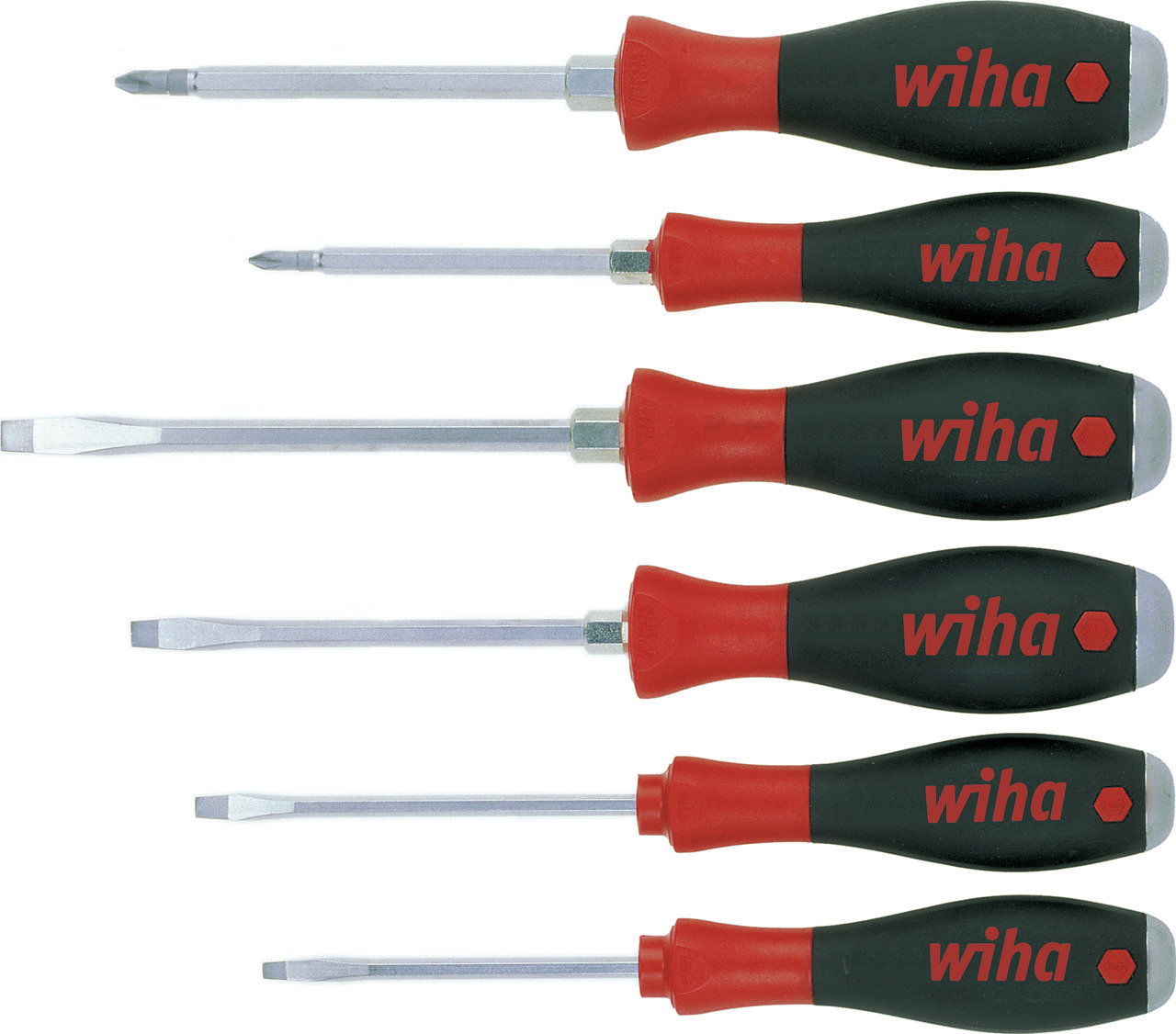 Wiha Phillips, Slotted Phillips, 6-Piece