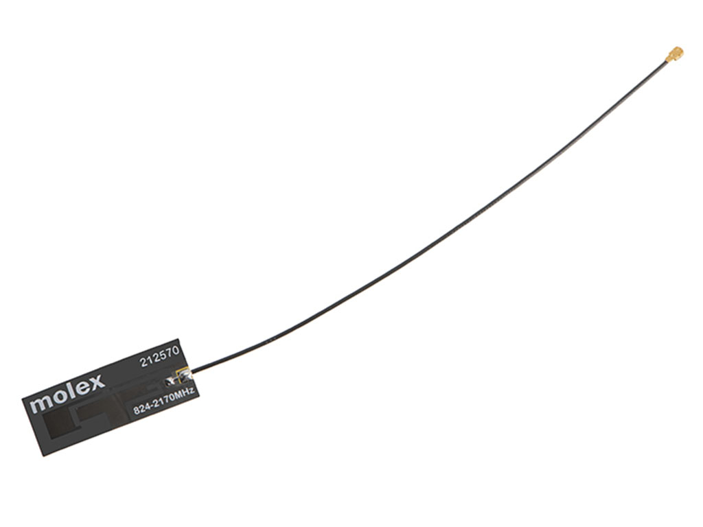 Molex 212570-0200 Square Omni-Directional GSM & GPRS Antenna with U.FL/I-PEX MHF Connector Connector