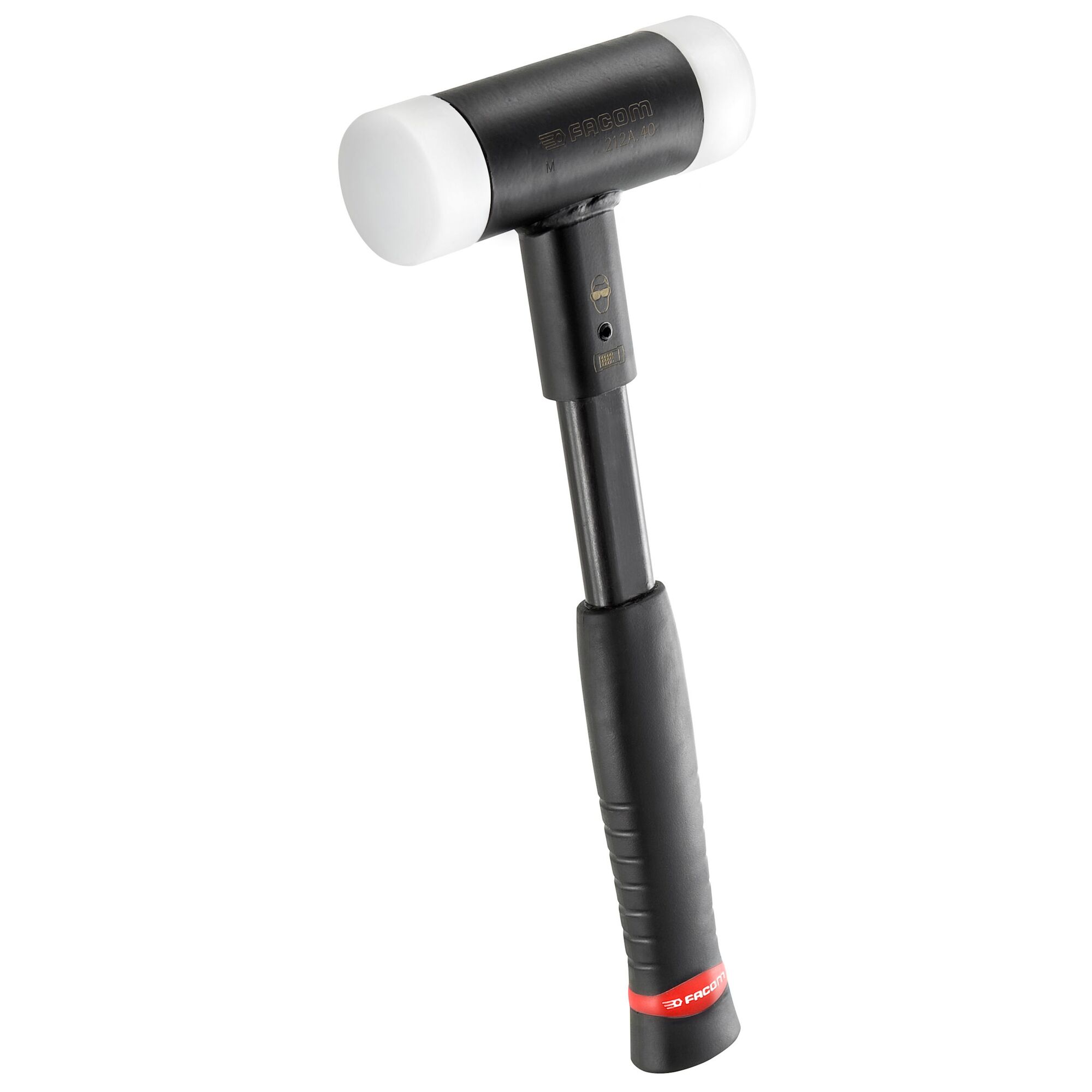 Facom Steel Head Dead Blow Hammer with Fibreglass Handle, 1700 g