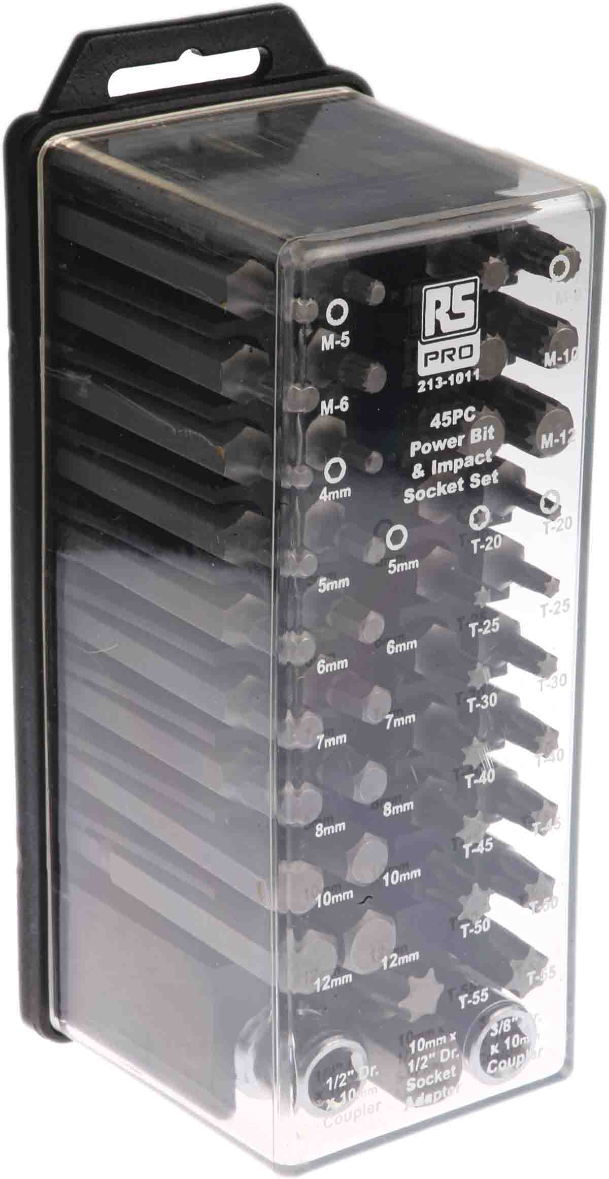 RS PRO 45-Piece 1/2 in, 3/8 in Standard Socket Set