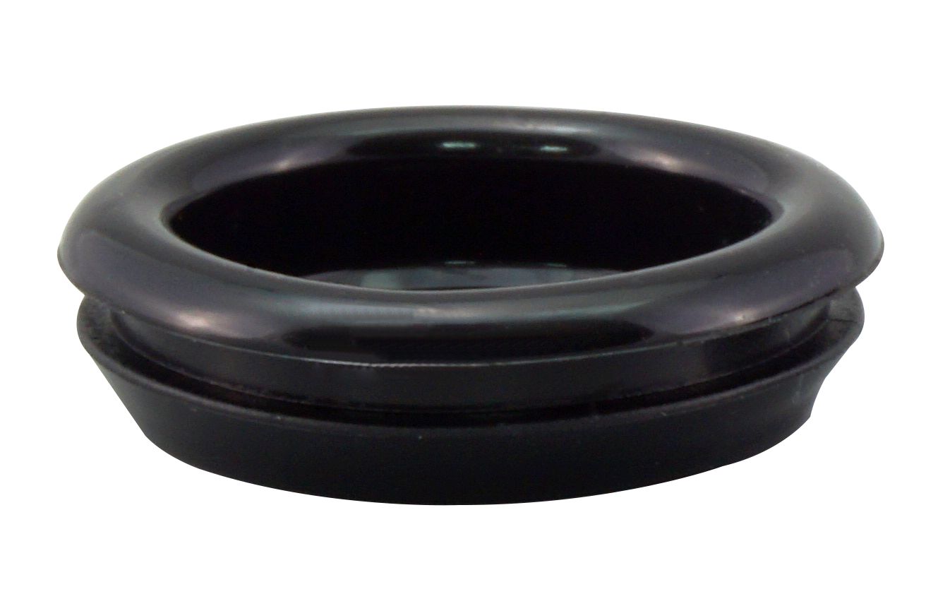 RS PRO Black Polyvinyl Chloride 26 mm Cable Grommet for 20.8 mm Cable Dia.