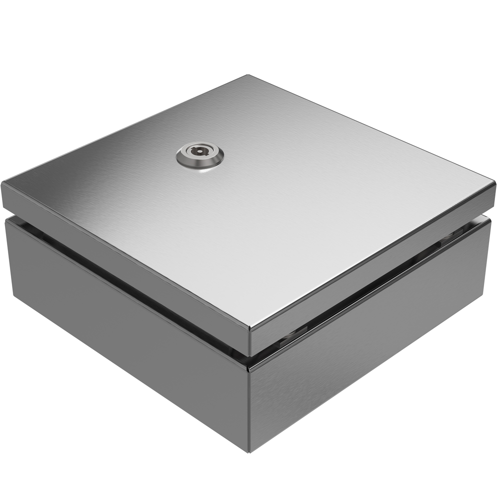 RS PRO 304 Stainless Steel Wall Box, IP66, 200 mm x 200 mm