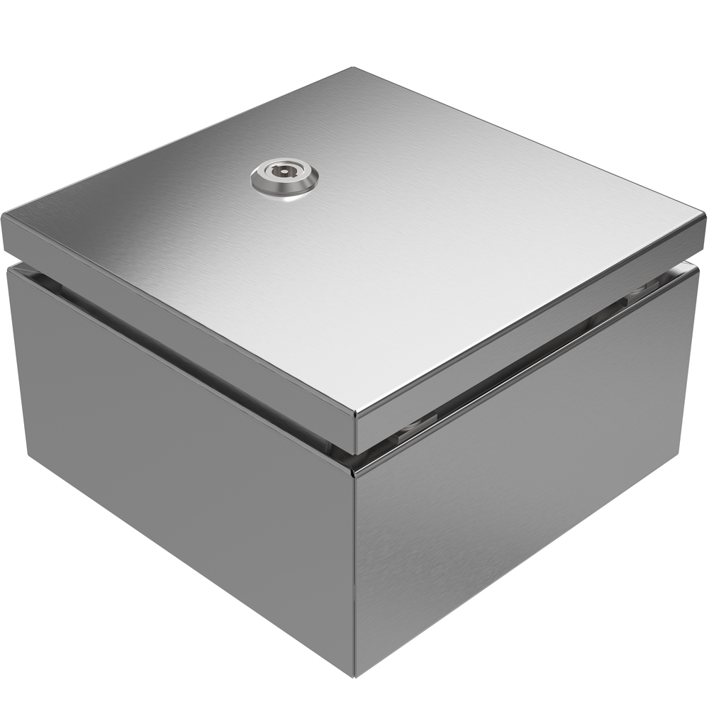 RS PRO 304 Stainless Steel Wall Box, IP66, 200 mm x 200 mm