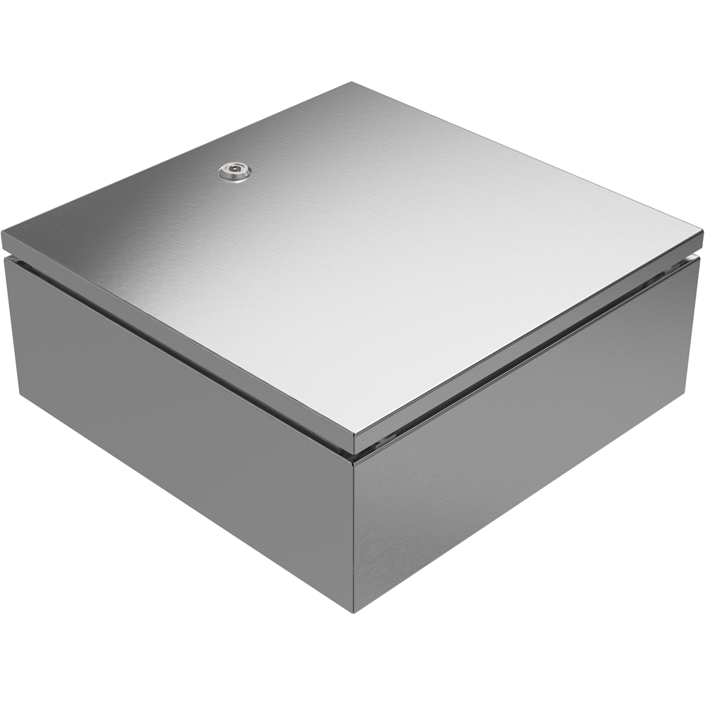 RS PRO 304 Stainless Steel Wall Box, IP66, 400 mm x 400 mm x 160 mm